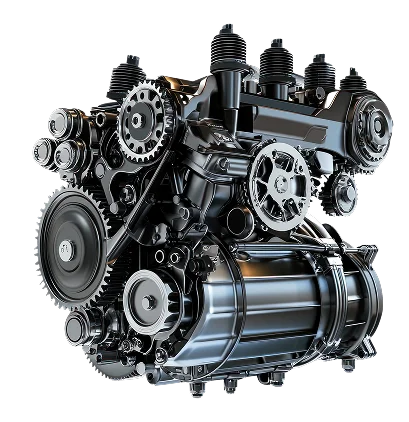 Automotive engine assembly